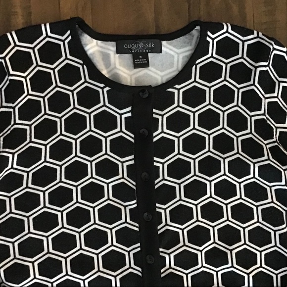 August Silk Cardigan Sweater - Picture 3 of 9